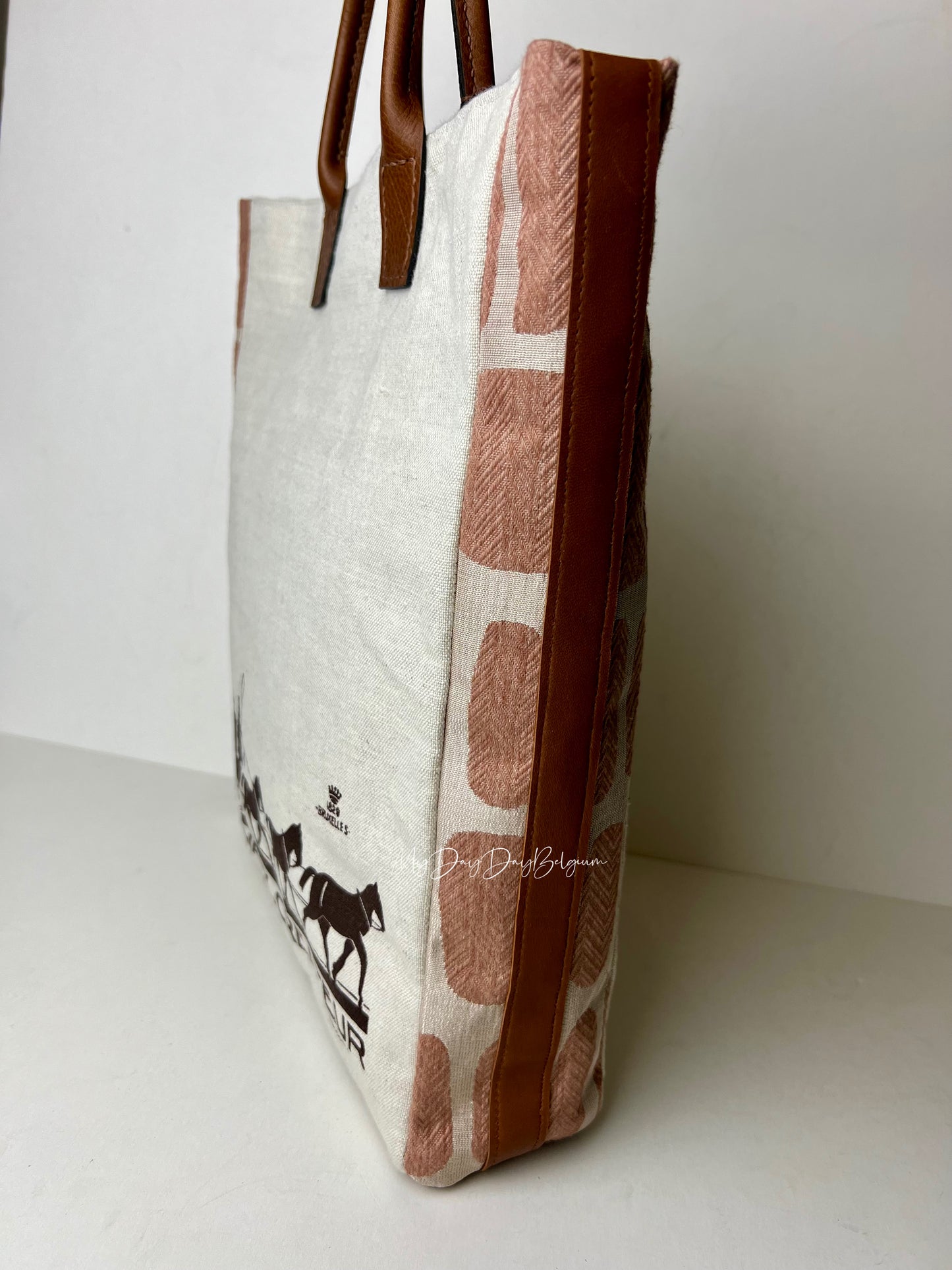 Upcycled Delvaux Tote Bag