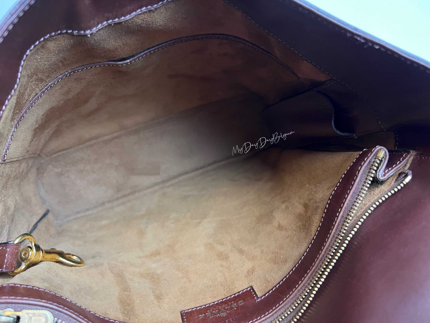 Delvaux vintage brown crossbody bag 1993