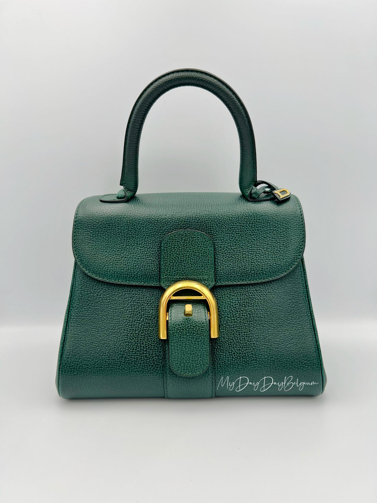 Vintage Delvaux PM forest green