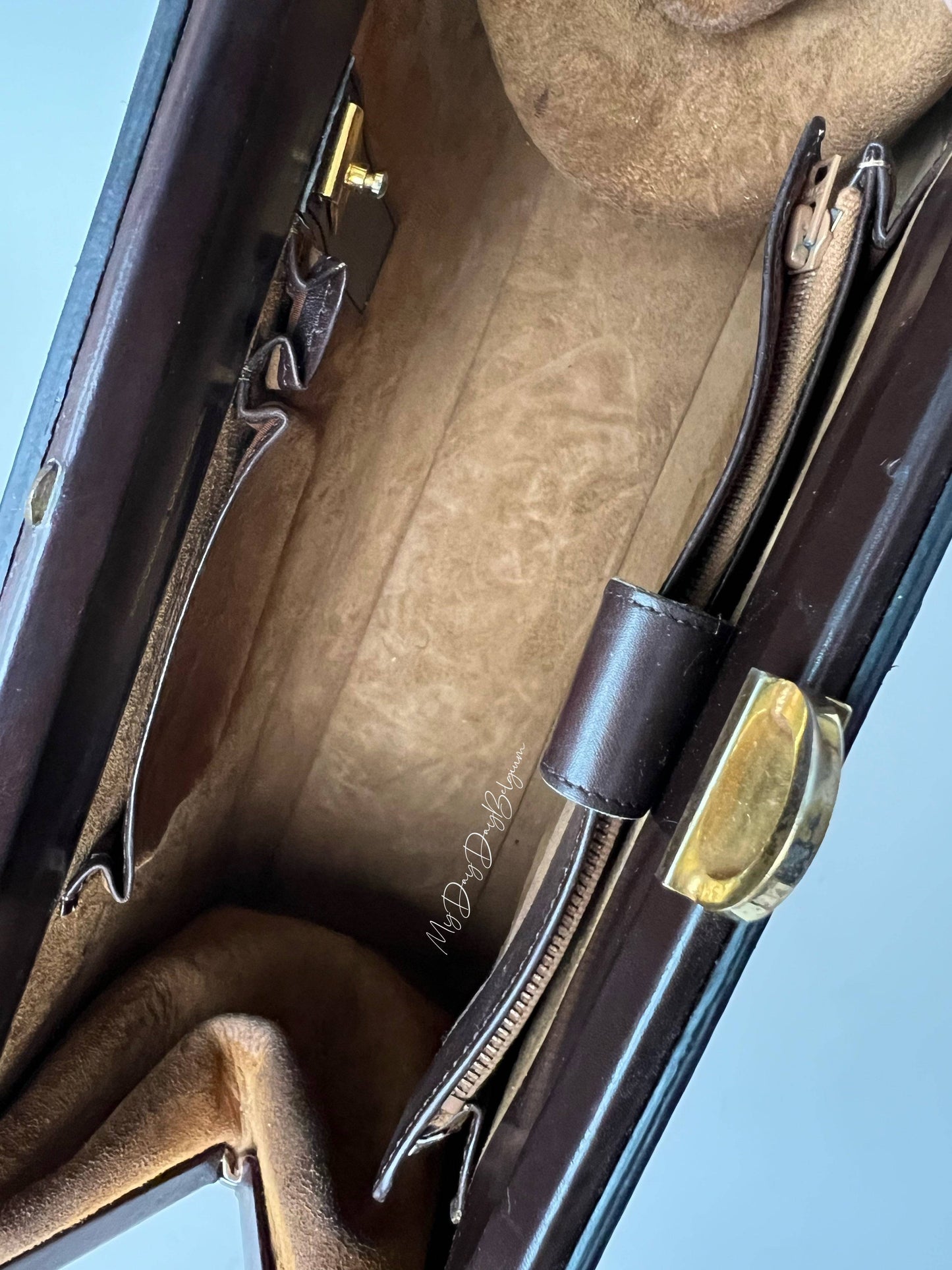 Delvaux vintage top handle handbag 1970