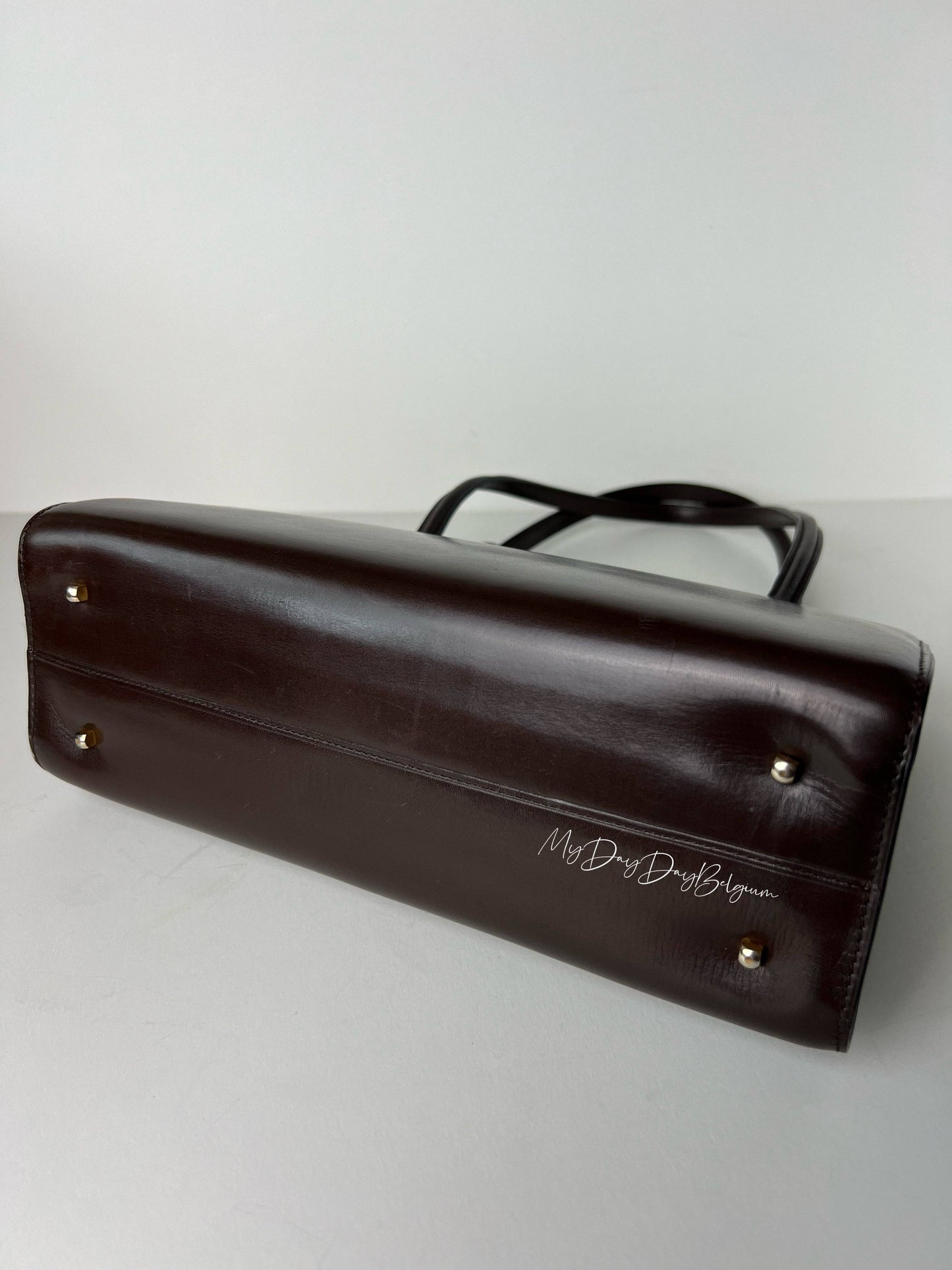 Delvaux vintage top handle handbag 1970
