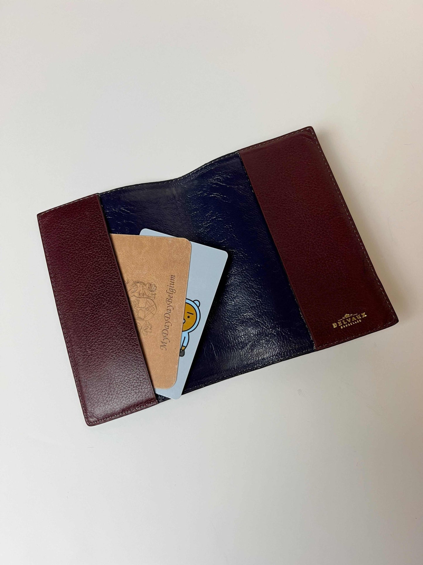 Delvaux cardholder toile de cuir