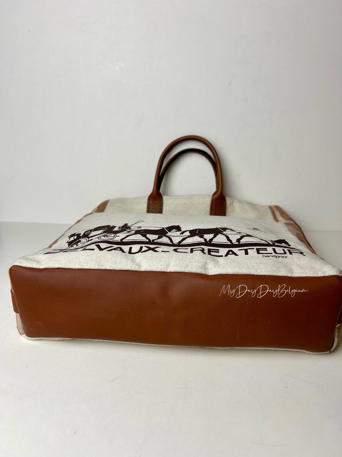 Upcycled Delvaux Tote Bag
