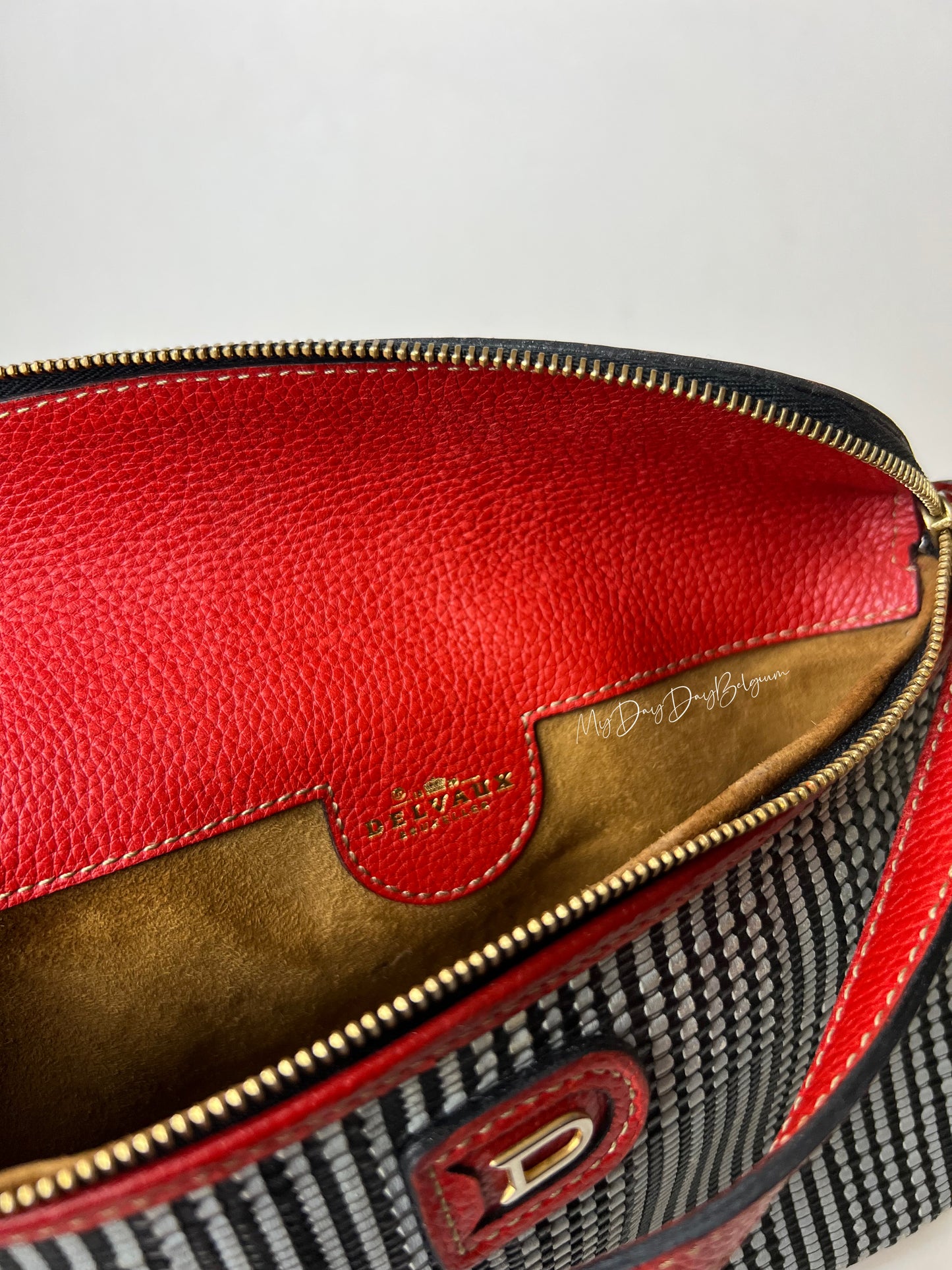 Delvaux Macao in toile de Cuir