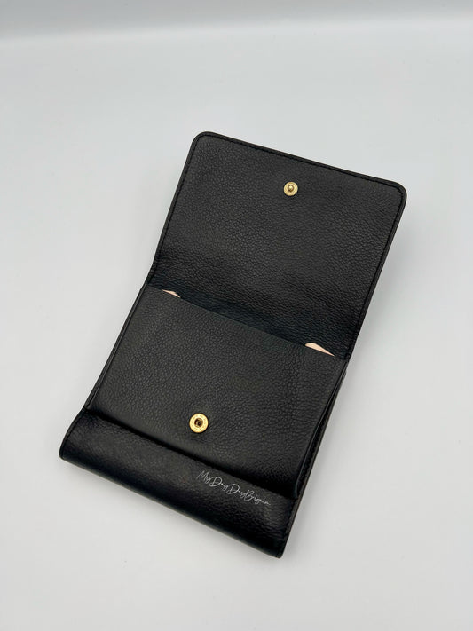 Delvaux wallet black 1990's
