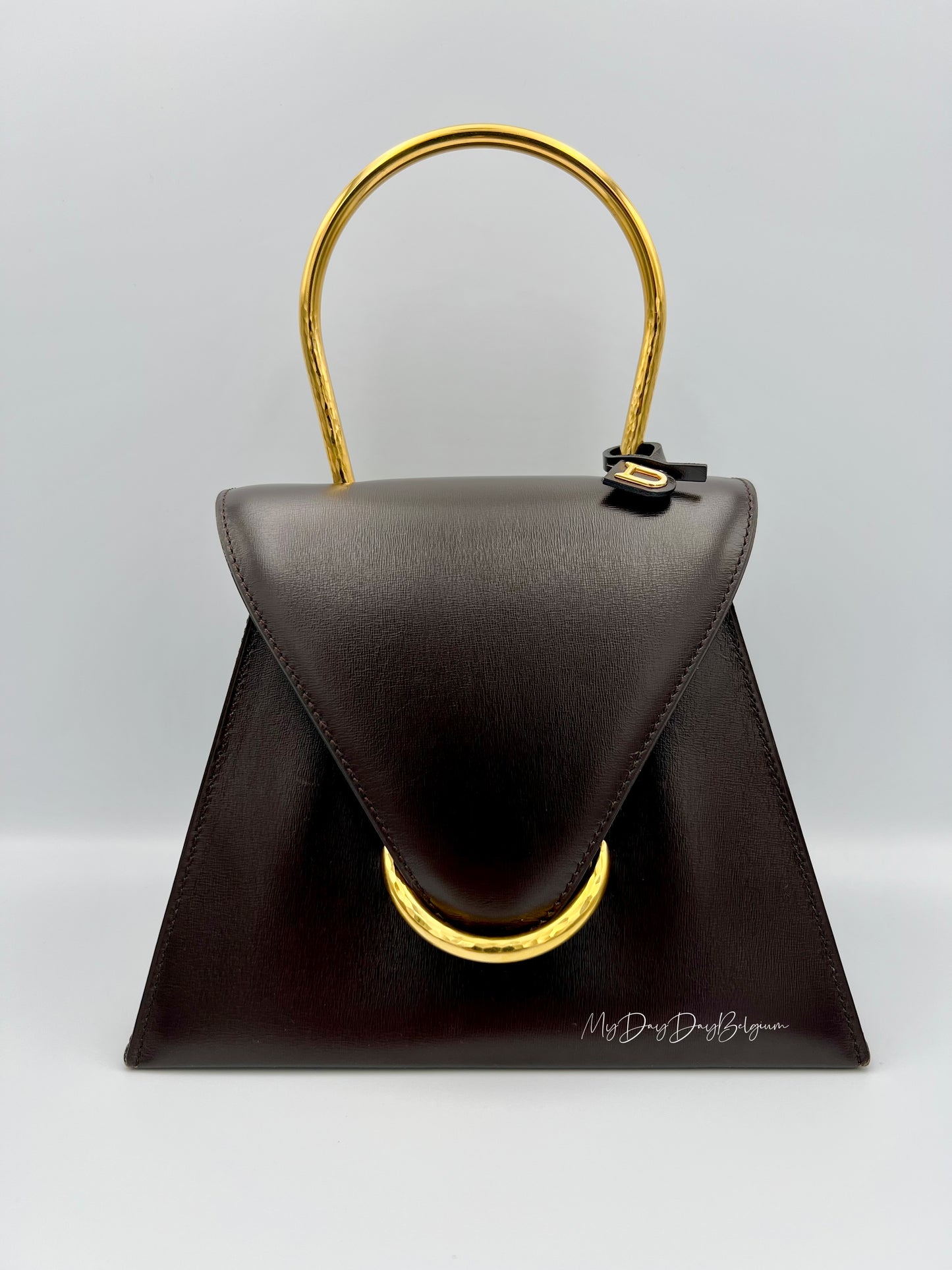 Delvaux Vintage Top Handle Brown 1996