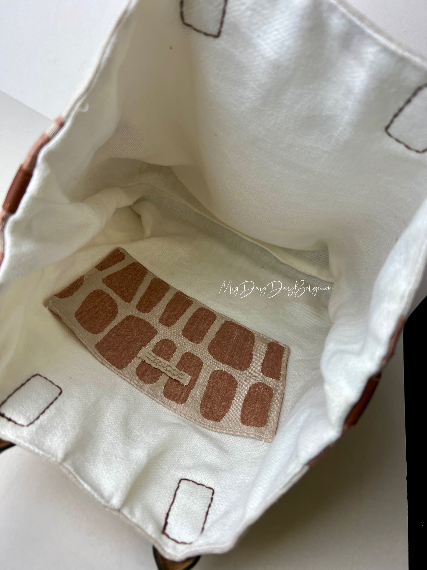 Upcycled Delvaux Tote Bag