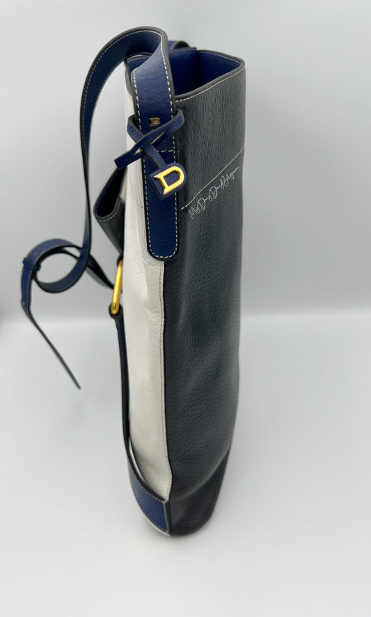 Vintage Delvaux crossbody tri-colour of the 1980s