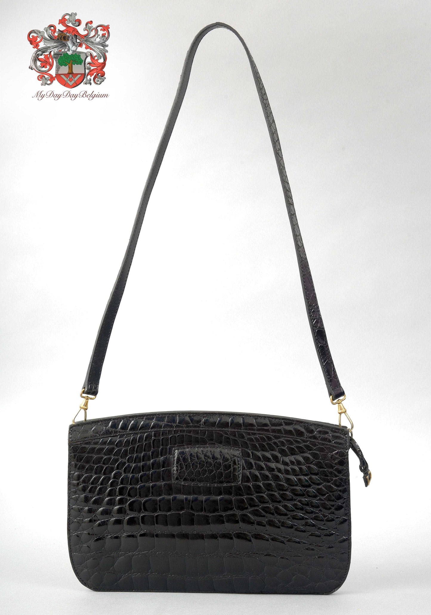Delvaux vintage alligator clutch/shoulder bag 1975