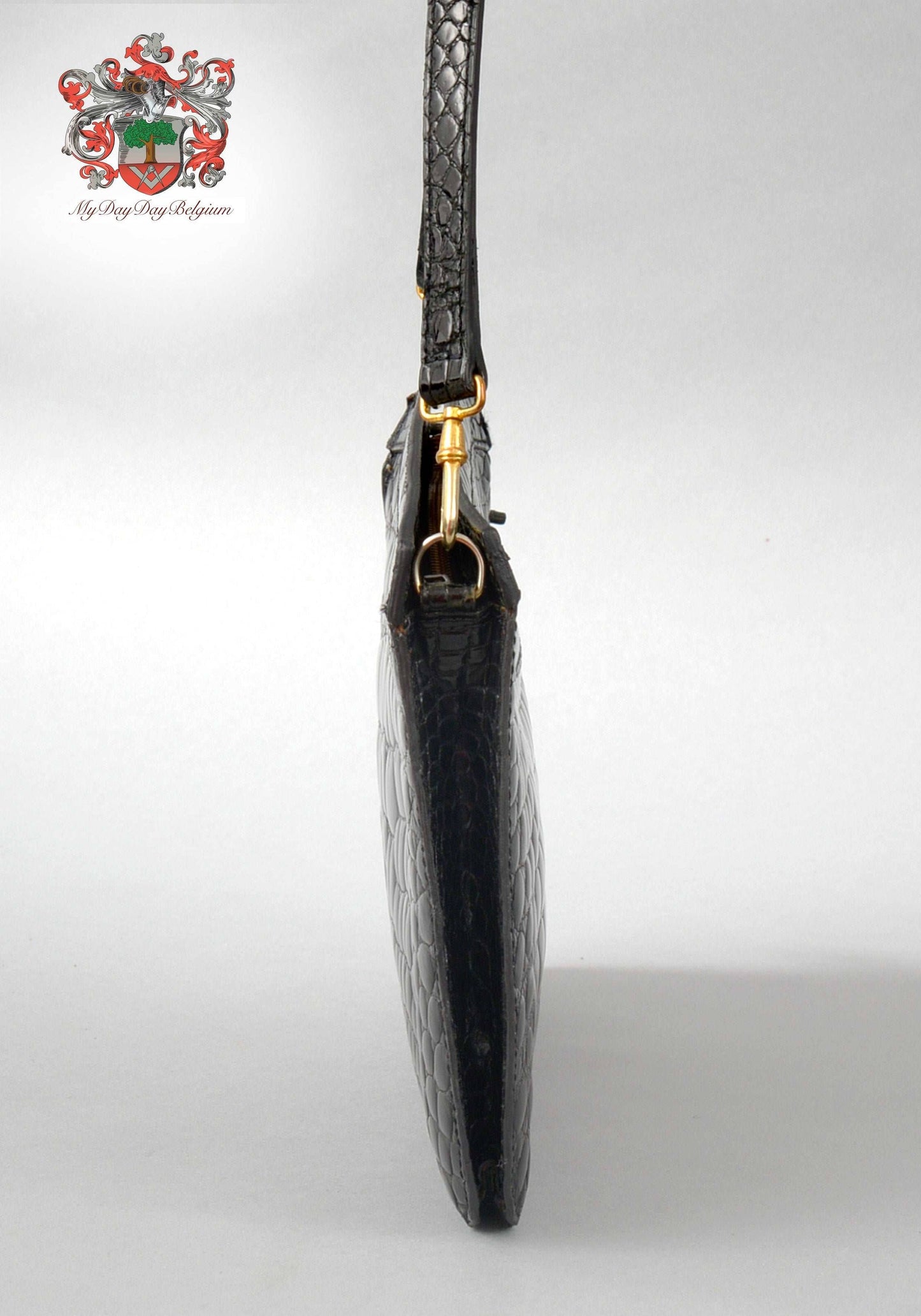 Delvaux vintage alligator clutch/shoulder bag 1975