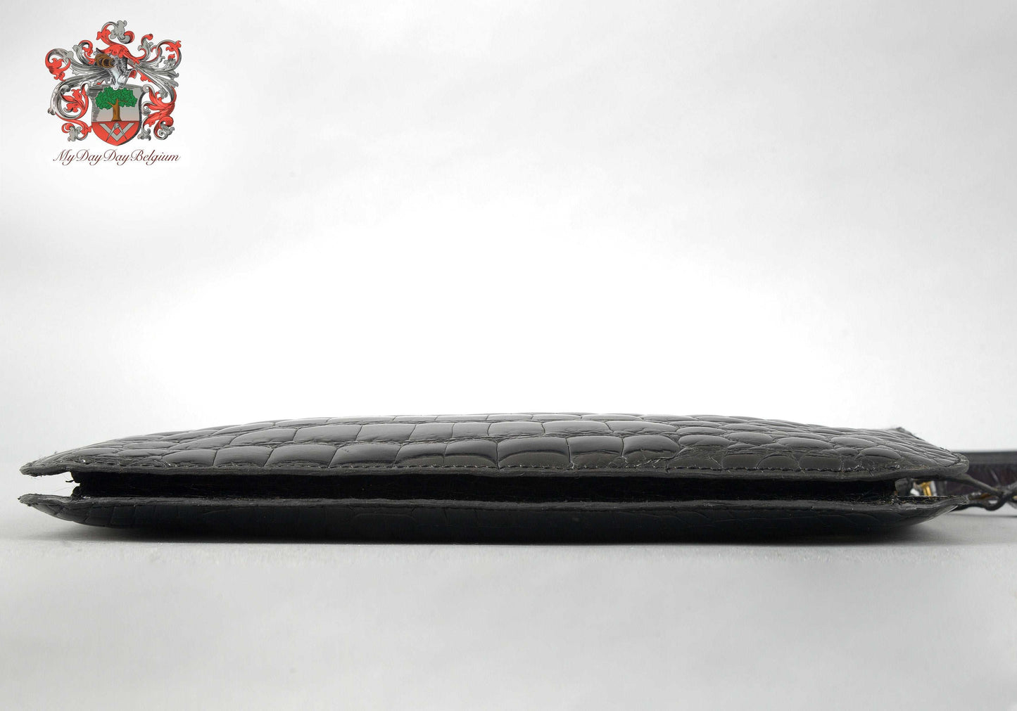 Delvaux vintage alligator clutch/shoulder bag 1975