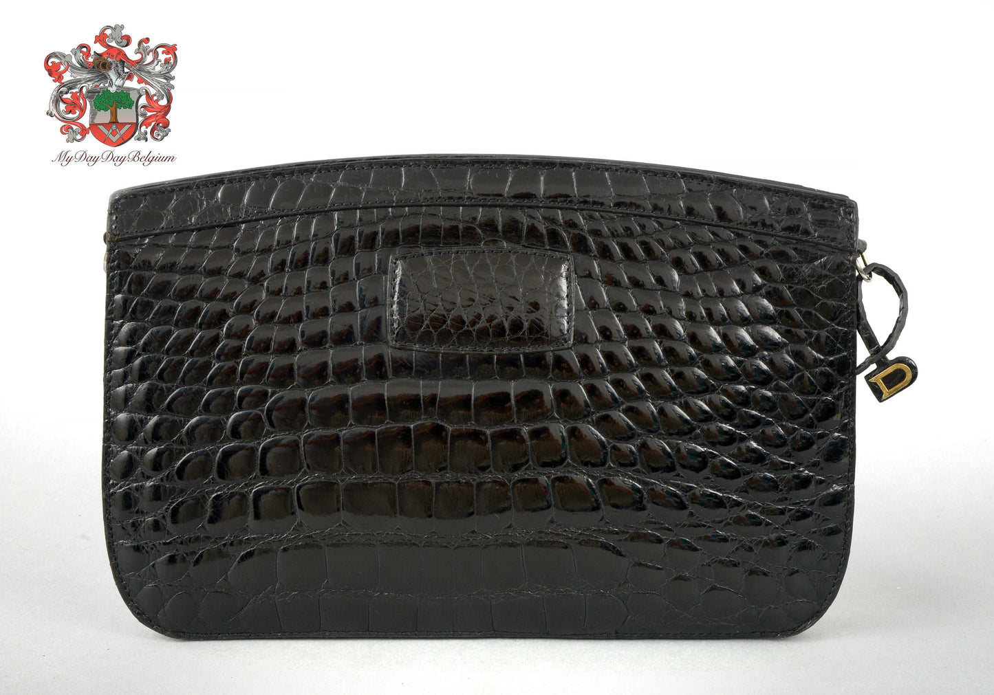 Delvaux vintage alligator clutch/shoulder bag 1975