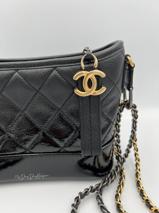 Chanel Gabrielle hobo bag black small 2018
