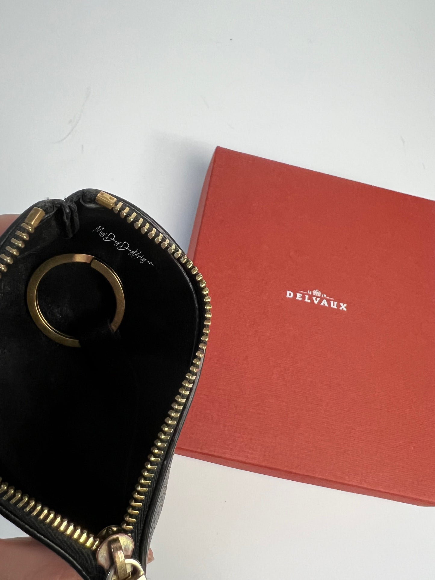Vintage Delvaux coin / key holder