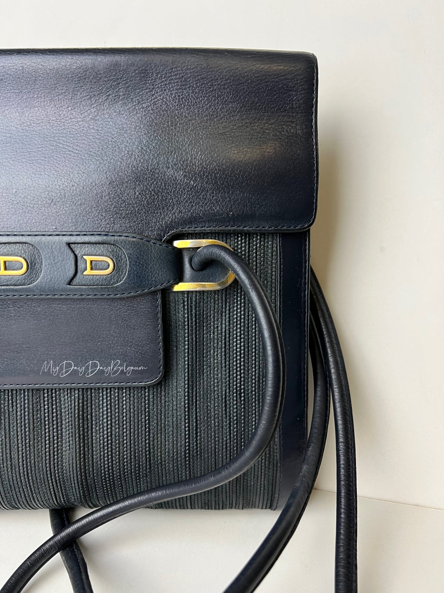 Delvaux toile de cuir