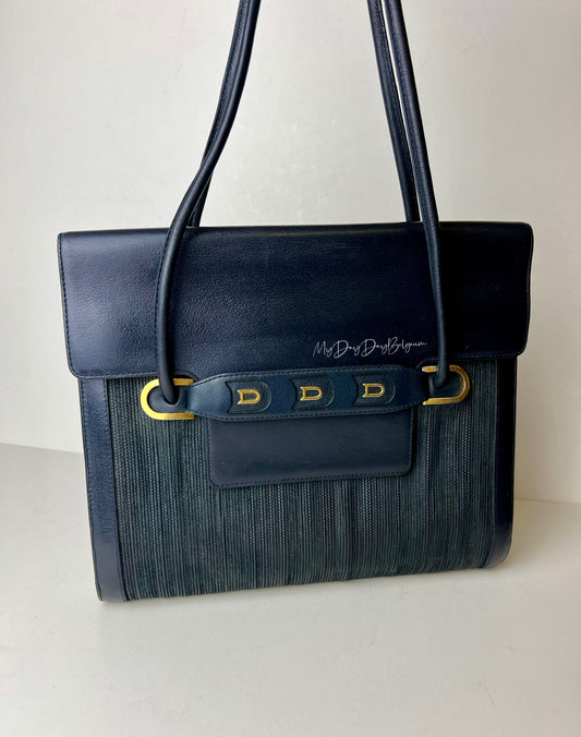 Delvaux toile de cuir