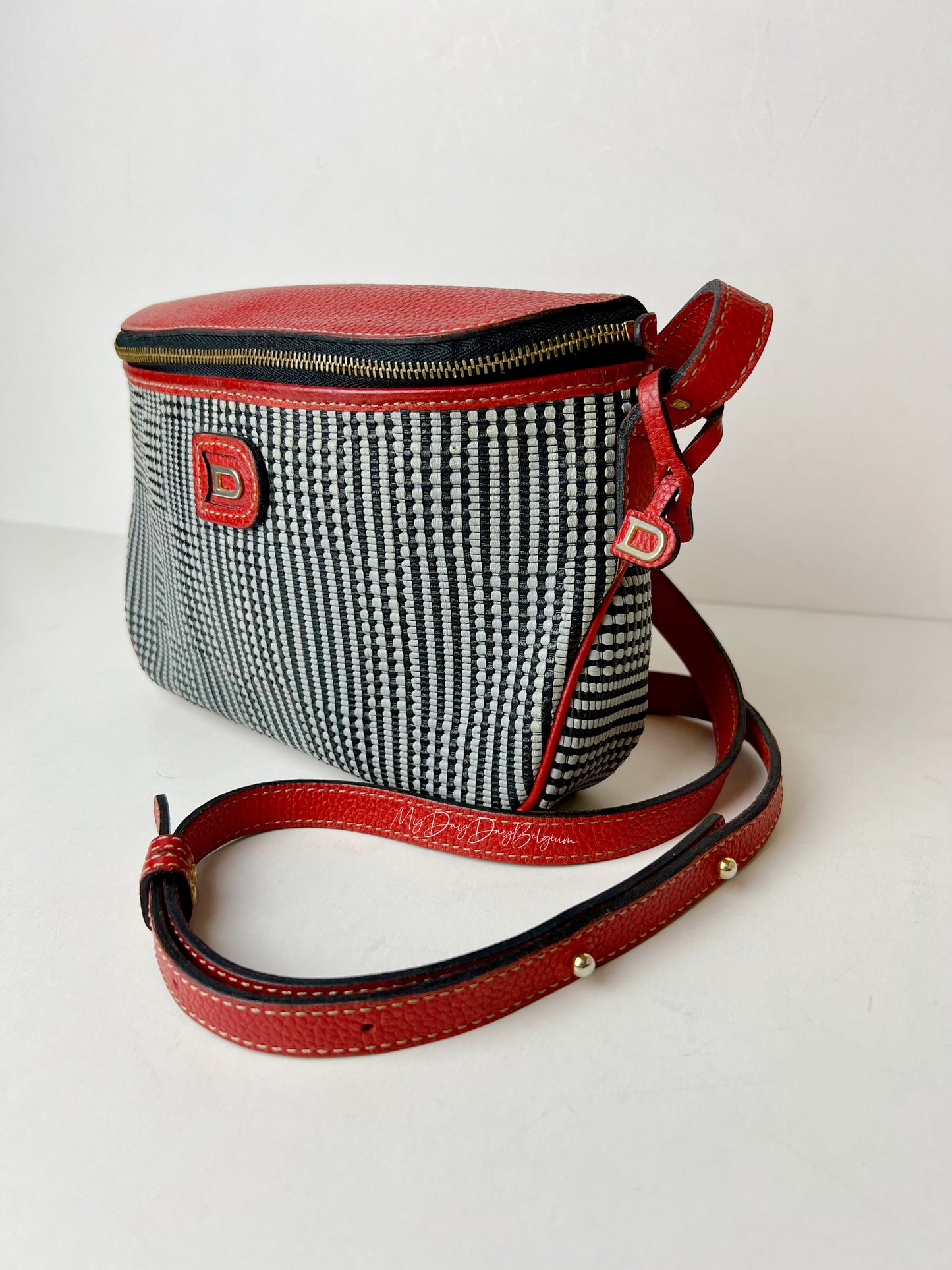 Delvaux Macao in toile de Cuir
