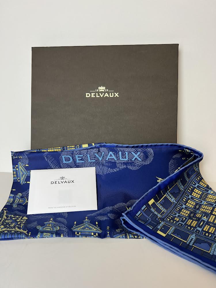 Delvaux scarf - blue grande place