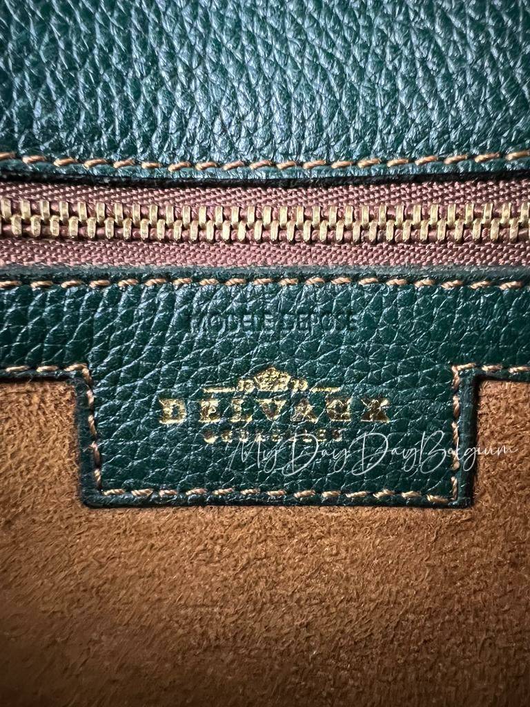 Delvaux vintage toile de cuir shoulder/crossbody bag 1992