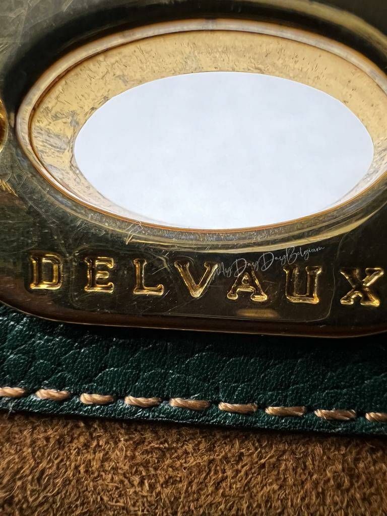 Delvaux vintage toile de cuir shoulder/crossbody bag 1992