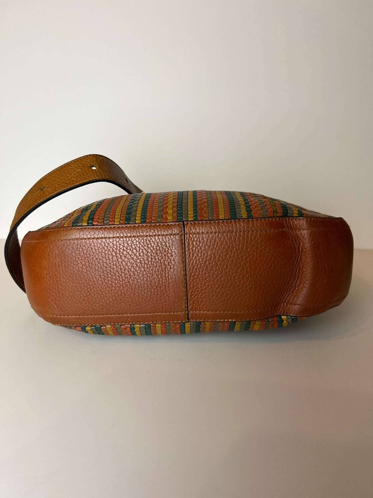 Delvaux vintage crossbody bag in toile de cuir 1996