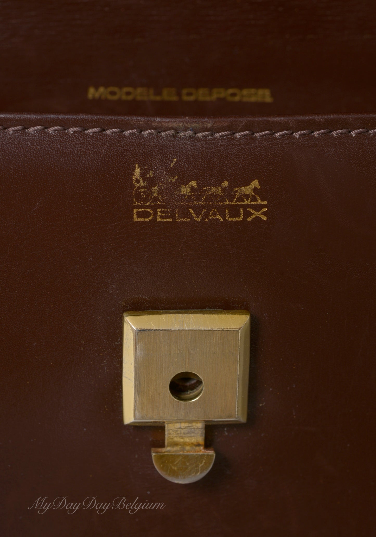 Delvaux vintage top handle handbag 1968