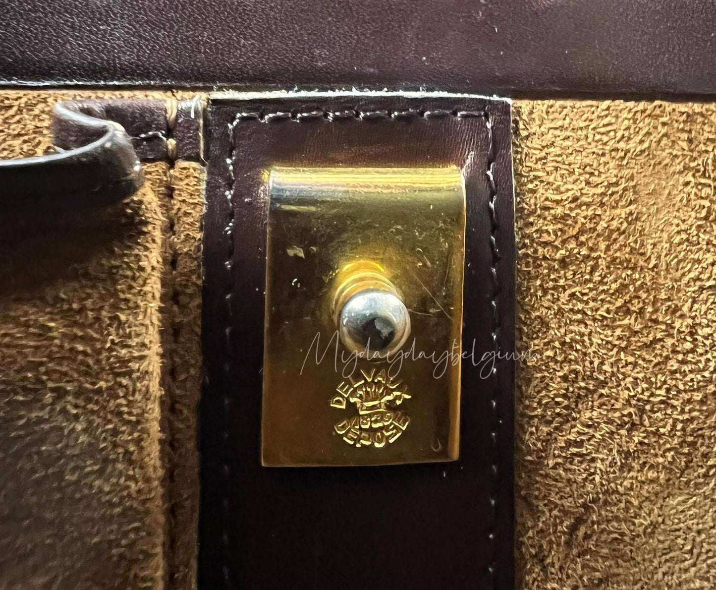 Delvaux vintage top handle handbag 1970