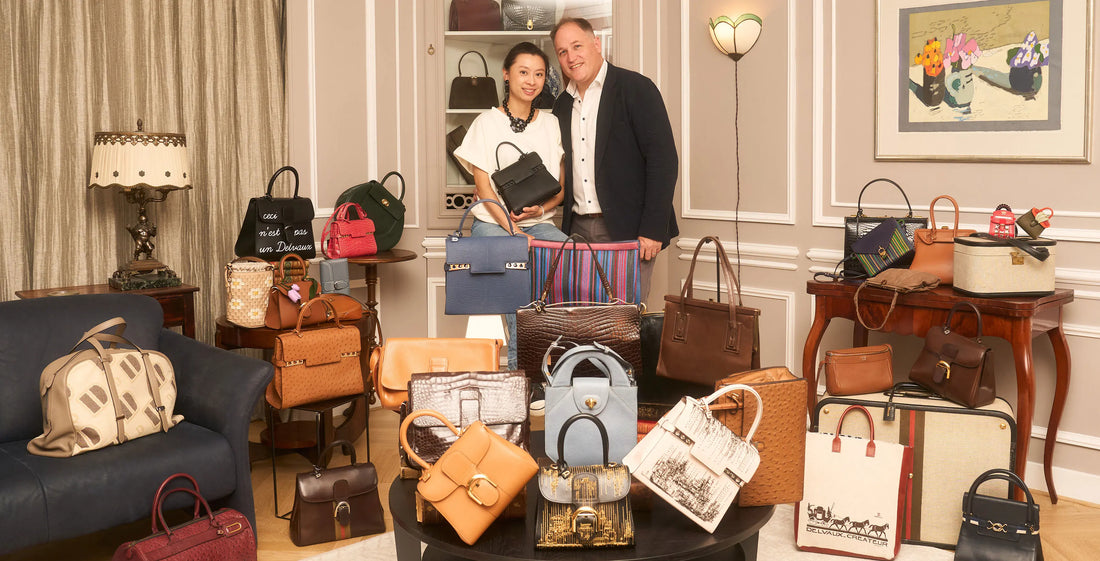 Jerry and Grace collect vintage Delvaux handbags: “The brand has become hugely popular outside Europe"