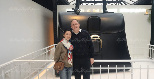 “Knack Weekend” fashion black edition press interview - Jerry & Grace Delvaux bag Collection