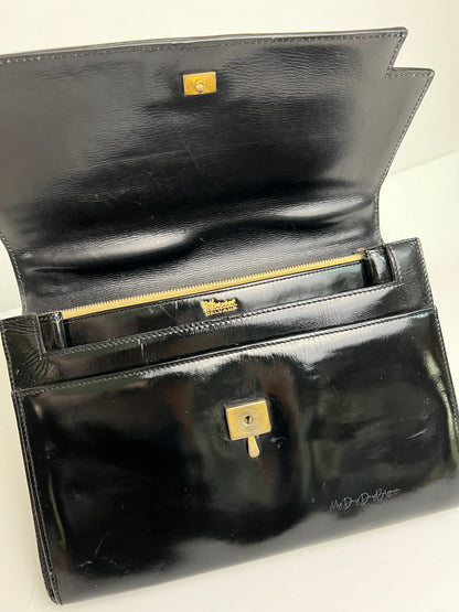Delvaux Vintage Top Handle Black 1960's