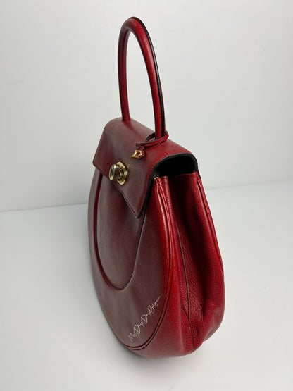 Delvaux Vintage Top Handle Red 1992