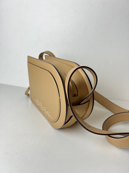 Delvaux Pin Cross Over Zele Calf Latte Crossbody / Shoulder Bag Beige 2022