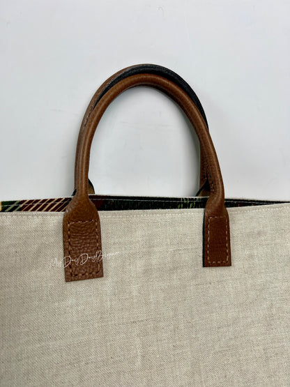 Upcycled Delvaux Tote Bag