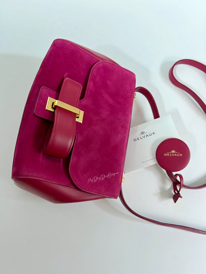 Delvaux Simplissisme City PM Crossbody / Shoulder Bag Framboise 2016