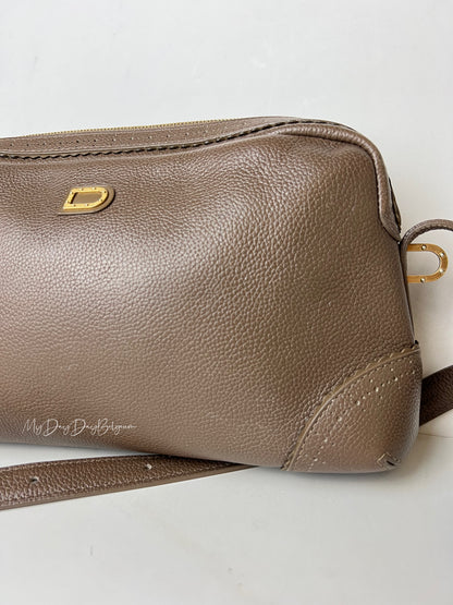 Delvaux Vintage Crossbody / Shoulder Bag Taupe 2008