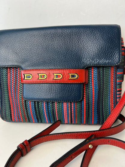 Delvaux Malbec Crossbody / Shoulder Bag Red - Multicolour 1989