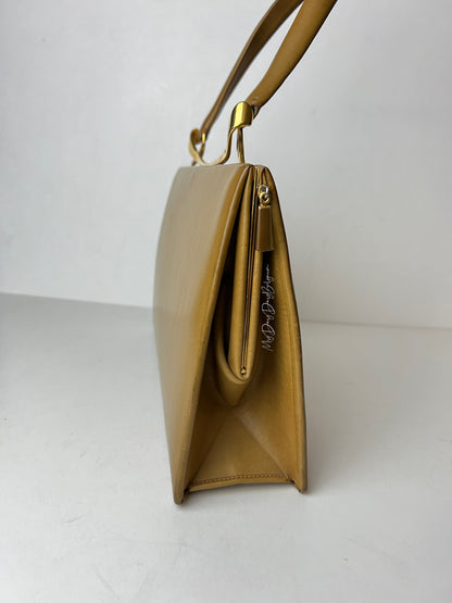 Delvaux Leadership + Wallet Top Handle Camel 1958