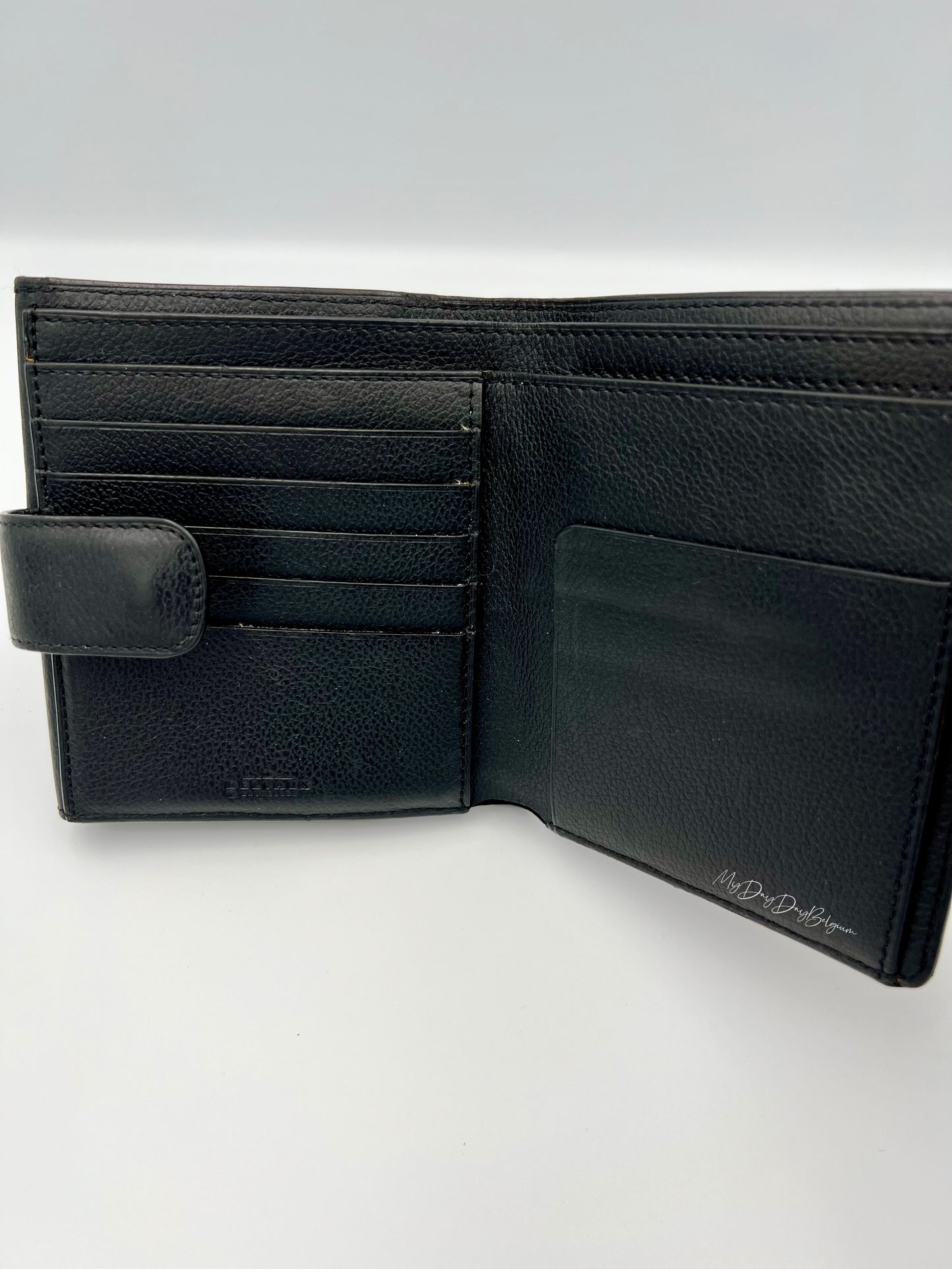Delvaux wallet black 1990's