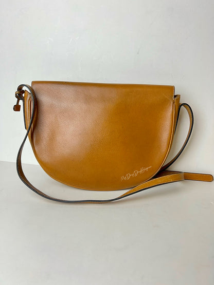 Delvaux Vintage Crossbody / Shoulder Bag Camel 1988