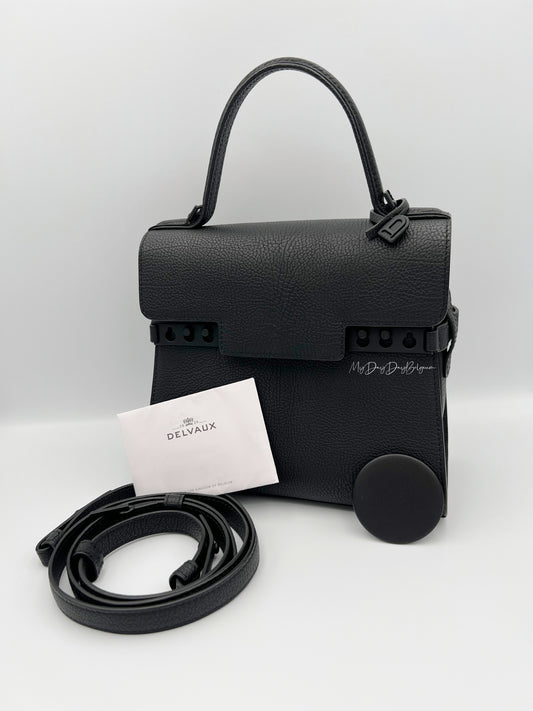 Delvaux Tempête PM so black limited edition crispy calf 2022