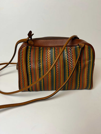 Delvaux Vintage Crossbody / Shoulder Bag Orange - Multicolour 1990's