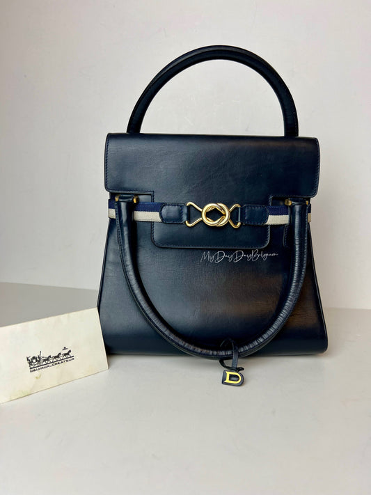 Delvaux le Hit 1969 navy