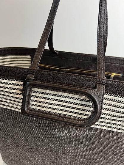 Delvaux D to D Tote Shoulderbag Black / Grey / White 2018