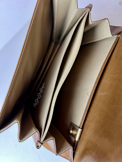 Delvaux Vintage Top Handle Camel 1965