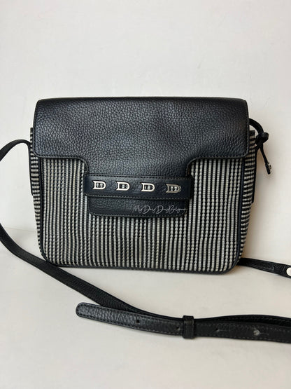 Delvaux Malbec Crossbody / Shoulder Bag Black / Grey 1989