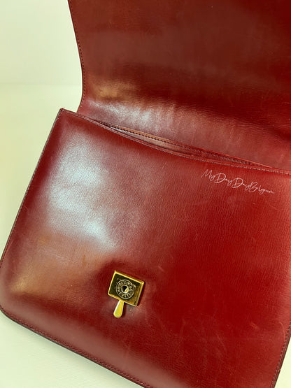 Delvaux Vintage Top Handle Red 1977