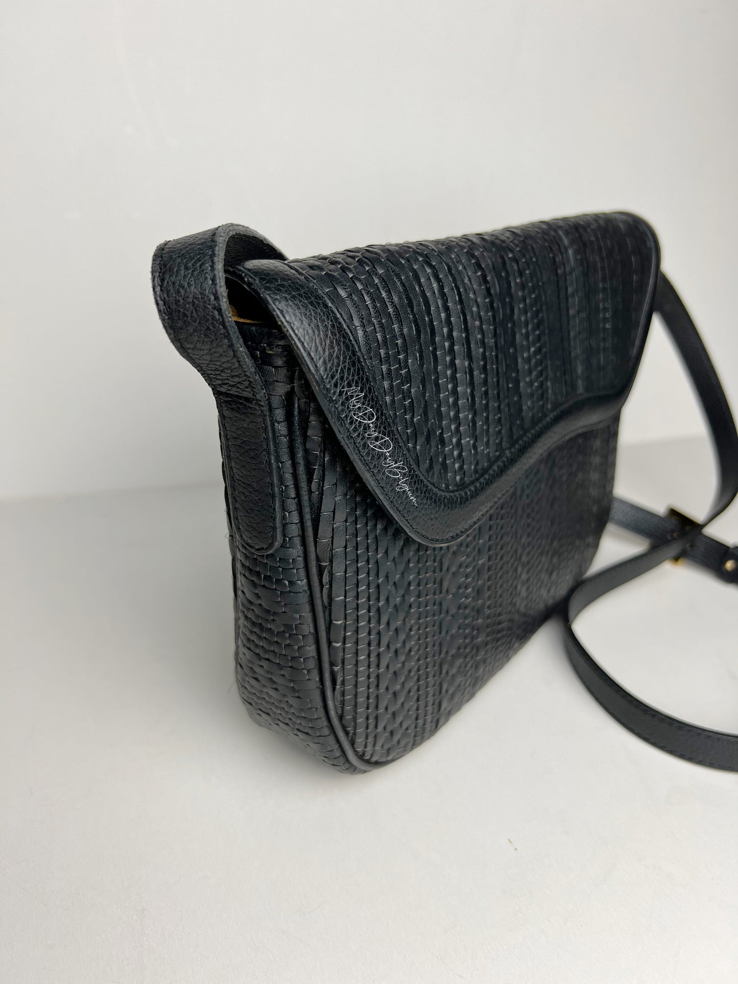 Delvaux toile de cuir crossbody 1995