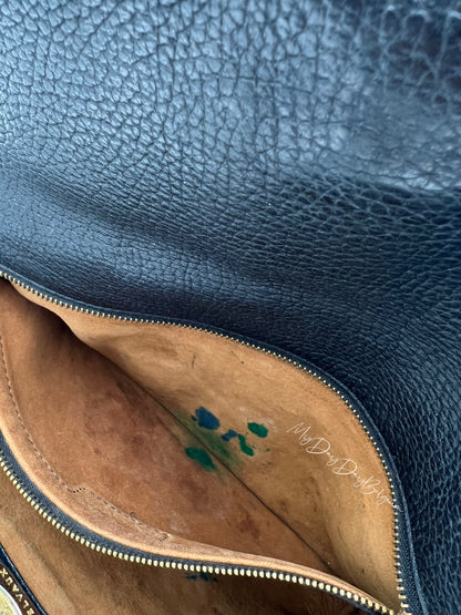 Vintage Delvaux toile de cuir 1992 MM