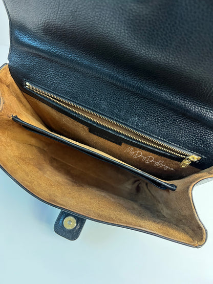 Delvaux Vintage Crossbody / Shoulder Bag Black 1989