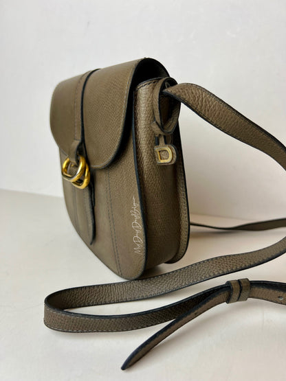 Delvaux Vintage Crossbody / Shoulder Bag Brown / Green 1980's